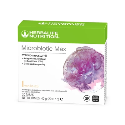 Microbiotic Max Vaníliás ízű 40 g 20 tasak (850 Ft/tasak)