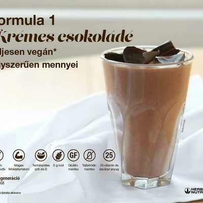 Krémes Csokoládé Herbalife Formula 1 Tápláló Shake Italpor 550 g /31ft/g/